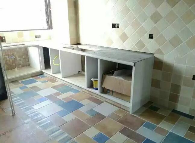 复古风格红砖砖砌橱柜