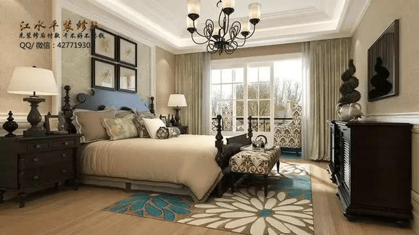 美式装修风格床