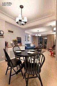 南京两室两厅混搭风格装修餐桌