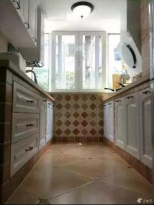 南京装修公司厨房砖砌橱柜