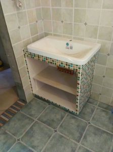 南京卫生间装修砖砌台盆