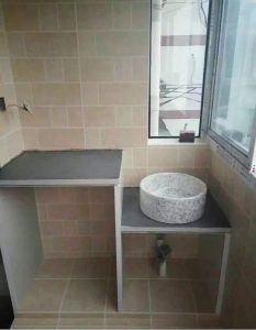 南京装修公司砖砌洗衣柜