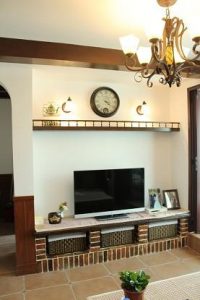 美式乡村风格电视背景墙