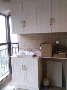 混搭风格阳台洗衣台