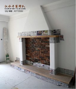 南京装修公司砖砌电视柜