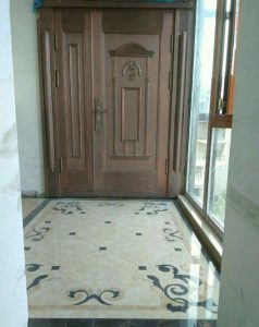 南京装修公司玄关瓷砖拼贴