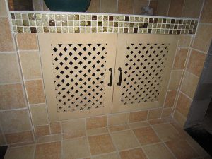 南京装修公司砖砌橱柜门