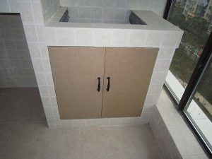 南京装修公司洗衣机柜子