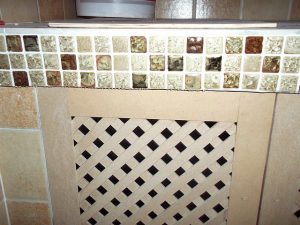 南京装修公司砖砌橱柜马赛克