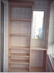 南京装修公司阳台柜子