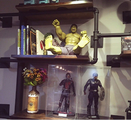 美式工业混搭搁物架