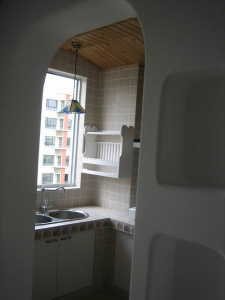 地中海风格从外面往里面看