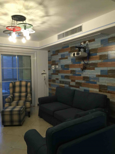 地中海风格沙发背景墙