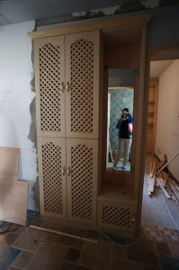 南京装修工地直播柜子