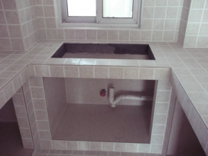 南京装修工地直播砖砌橱柜