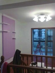 南京装修工地木工制作小隔板