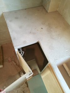 南京装修126平三室两厅砖砌橱柜转角柜门