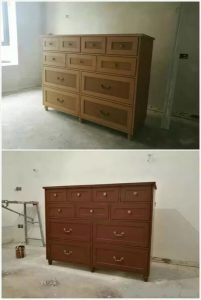 南京装修工地直播五斗柜对比