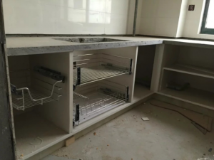 南京装修工地直播砖砌橱柜