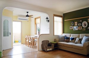 原木混搭风格客厅