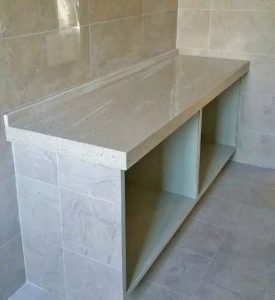 南京装修厨房砖砌橱柜施工