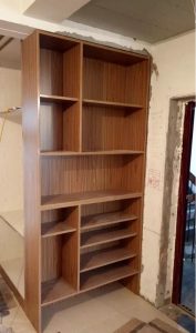 南京装修工地直播免漆板做的柜子