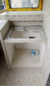 南京装修工地直播阳台洗衣柜