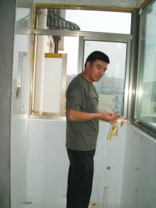 南京装修邓府山村阳台施工