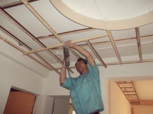 南京装修工地直播吊顶