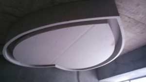 南京装修工地直播心形吊顶