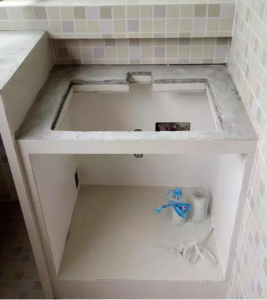 南京阳台装修砖砌洗衣台