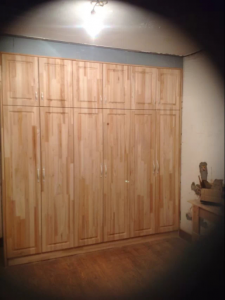 南京装修工地实拍大衣柜