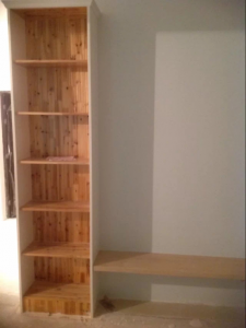 南京装修工地实拍柜子