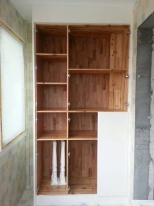 南京装修工地卧室柜子