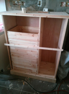 南京装修工地木工手打柜子