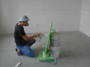 南京装修工地直播柜门喷漆