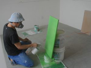 南京装修工地直播喷漆完工