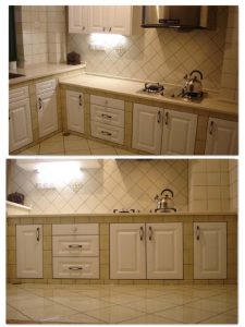 南京装修工地砖砌橱柜