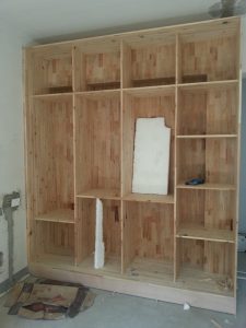 南京装修工地在线卧室打的柜子