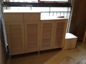 南京装修工地实拍鞋柜