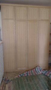 南京装修工地卧室柜子