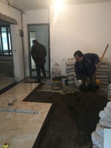 南京装修工地施工中