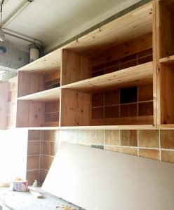 南京木工装修工地实拍厨房吊柜