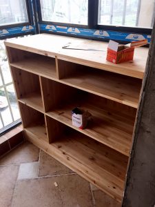 南京木工装修工地实拍柜子