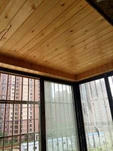 南京木工装修工地实拍阳台吊顶