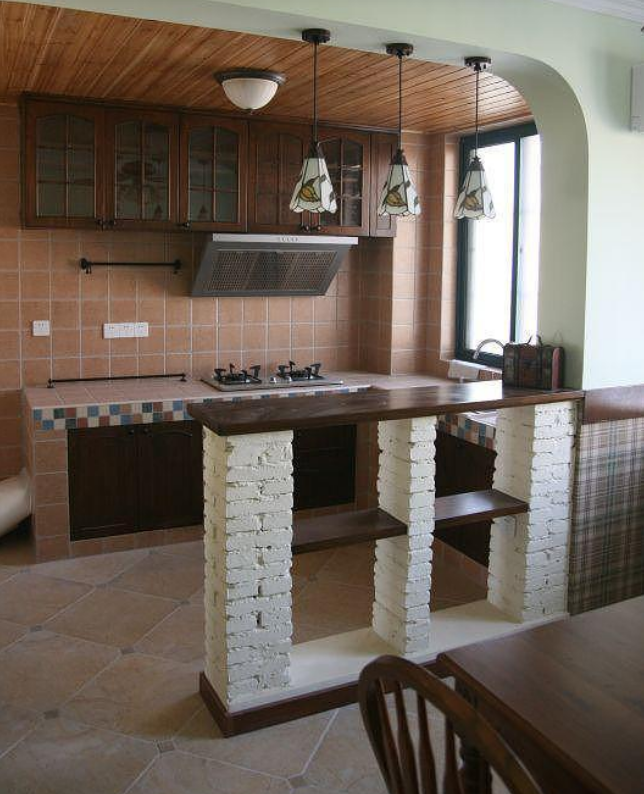 美式装修风格开放式厨房