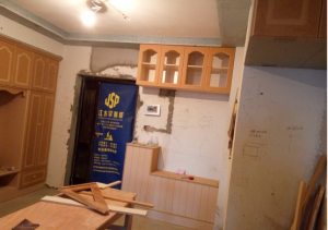 南京116平装修工地柜子