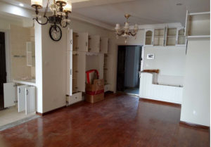 南京116平装修工地客厅