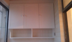 南京97平旭日上城装修木工工地吊柜