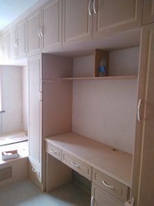 南京50平樱铁村木工装修工地柜子